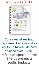 Construire le tableau de bord avec Excel