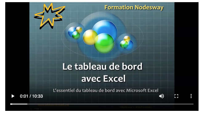 formation tableaux de bord avec excel en video