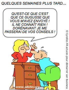 Humour business recommander les amis