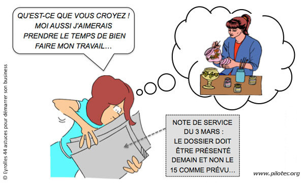 Humour business :travail qualité