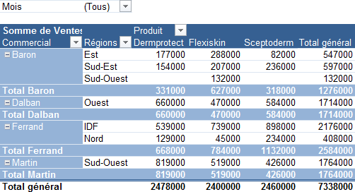 tableau croisé dynamique