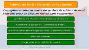  Réalisez votre tableau de bord : les objectifs de la formation